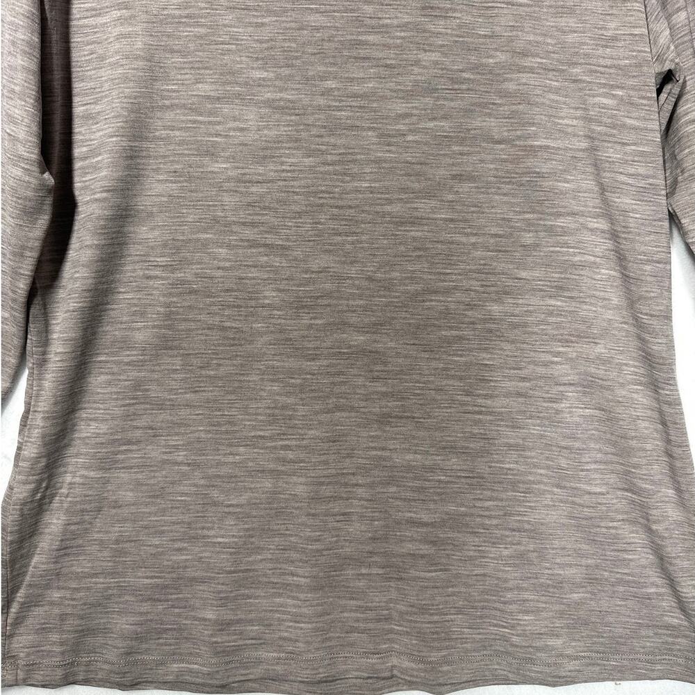 Women's Long Sleeve Scoop Neck Tee - Gray - Picture 8 of 8
